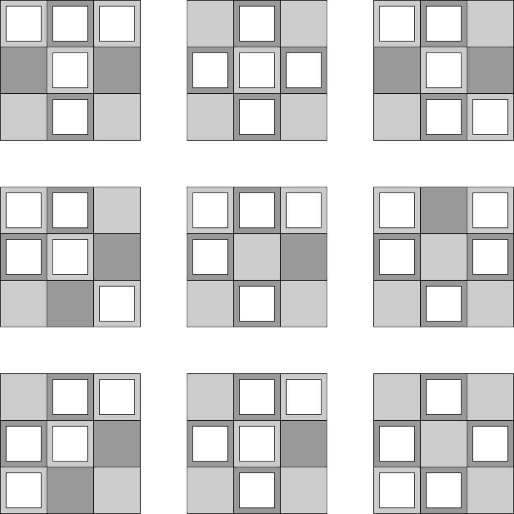 3D modeling Nine square grid newMediaWiki